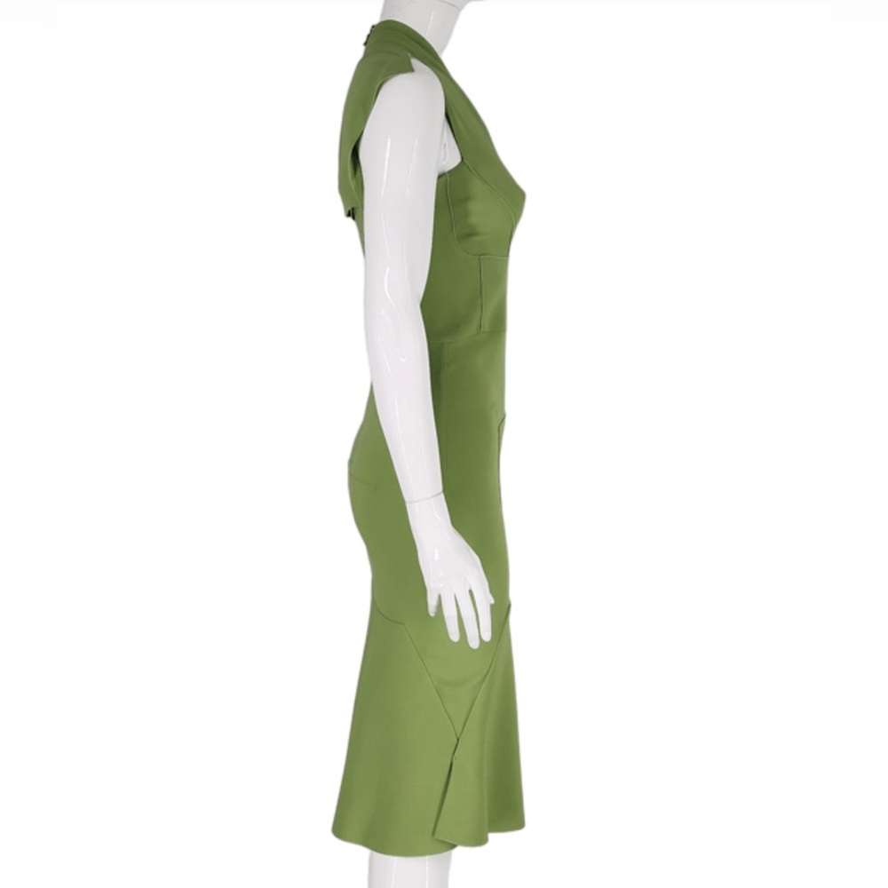 Roland Mouret Green Viscose Mid Length Dress, size 6 - Picture 8 of 10